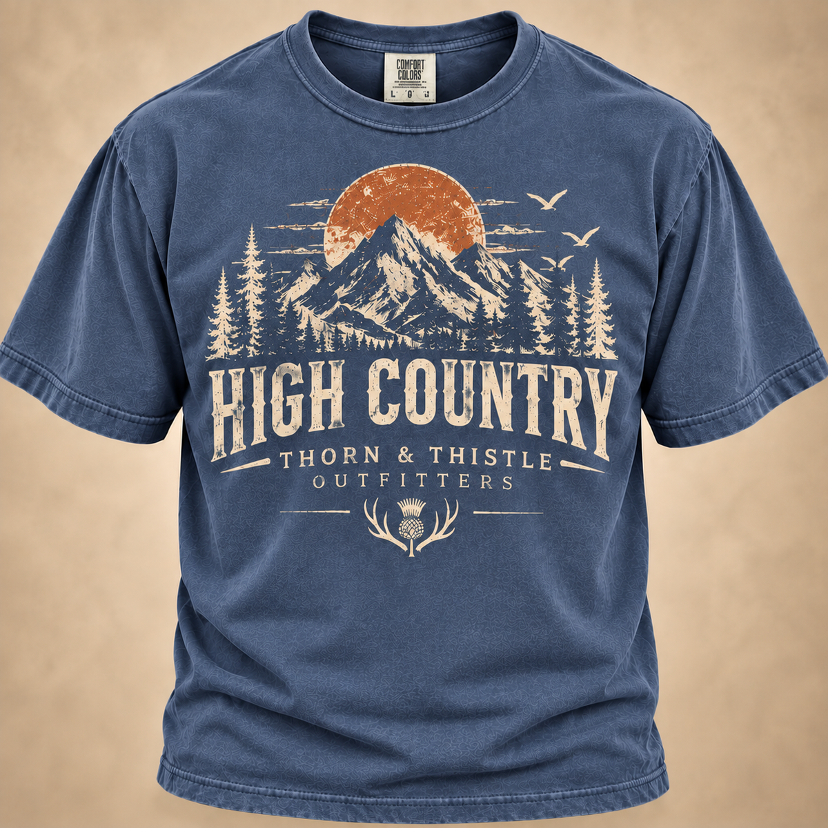 High Country Tee – Vintage Mountain Outdoor Shirt