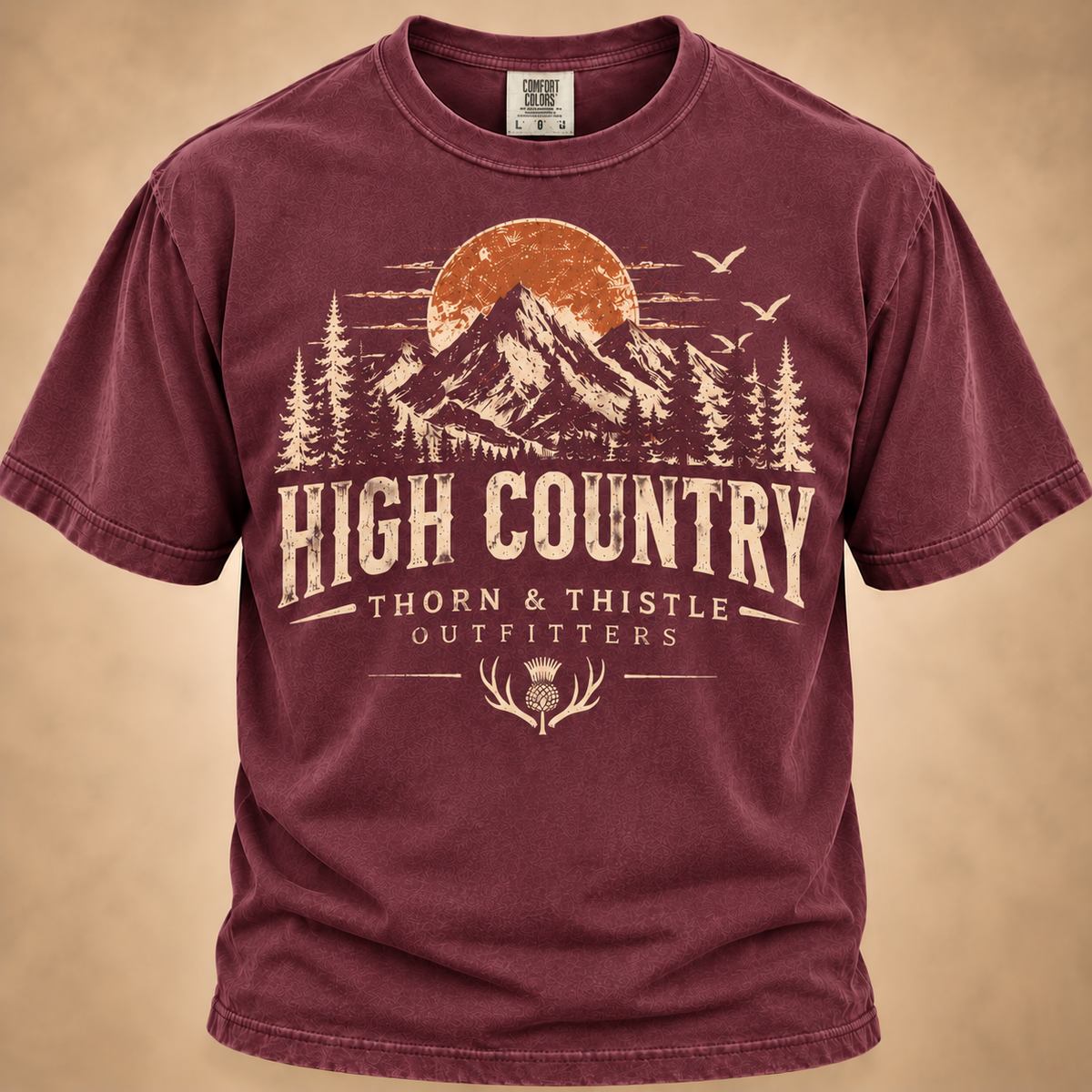 High Country Tee – Vintage Mountain Outdoor Shirt