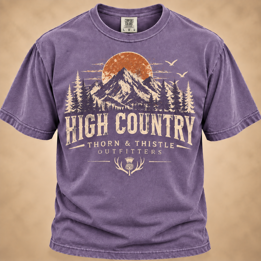 High Country Tee – Vintage Mountain Outdoor Shirt