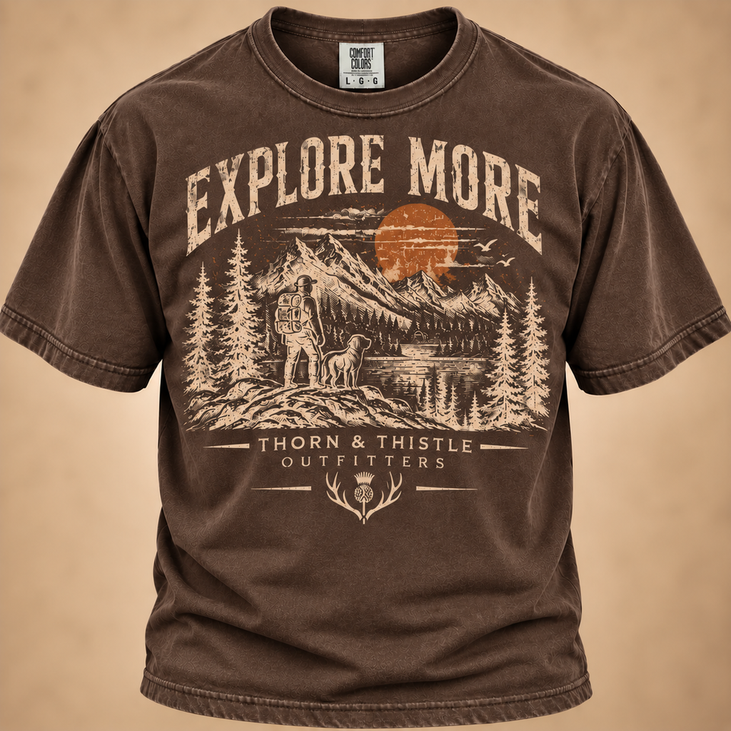 Explore More Tee – Vintage Hiking & Mountain Shirt
