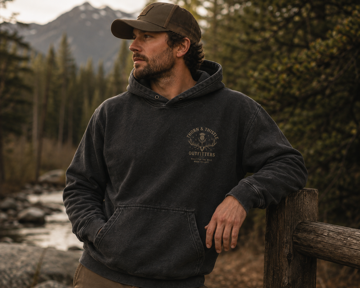 Ridgeline Hoodie — Vintage Black