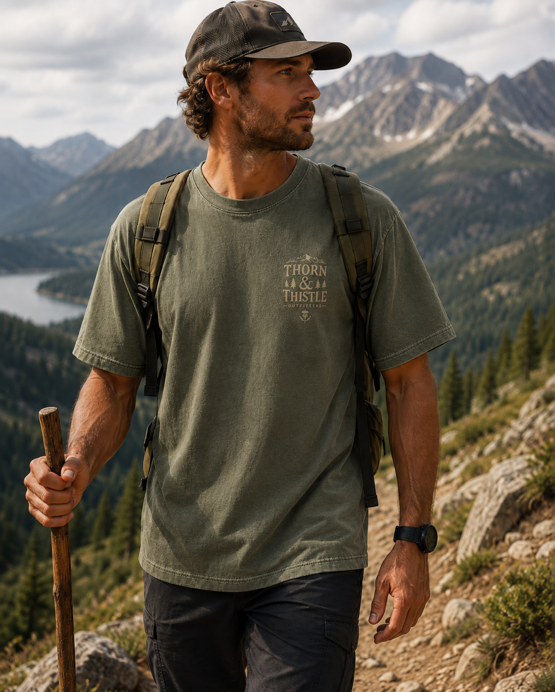 Trail Tee — Olive