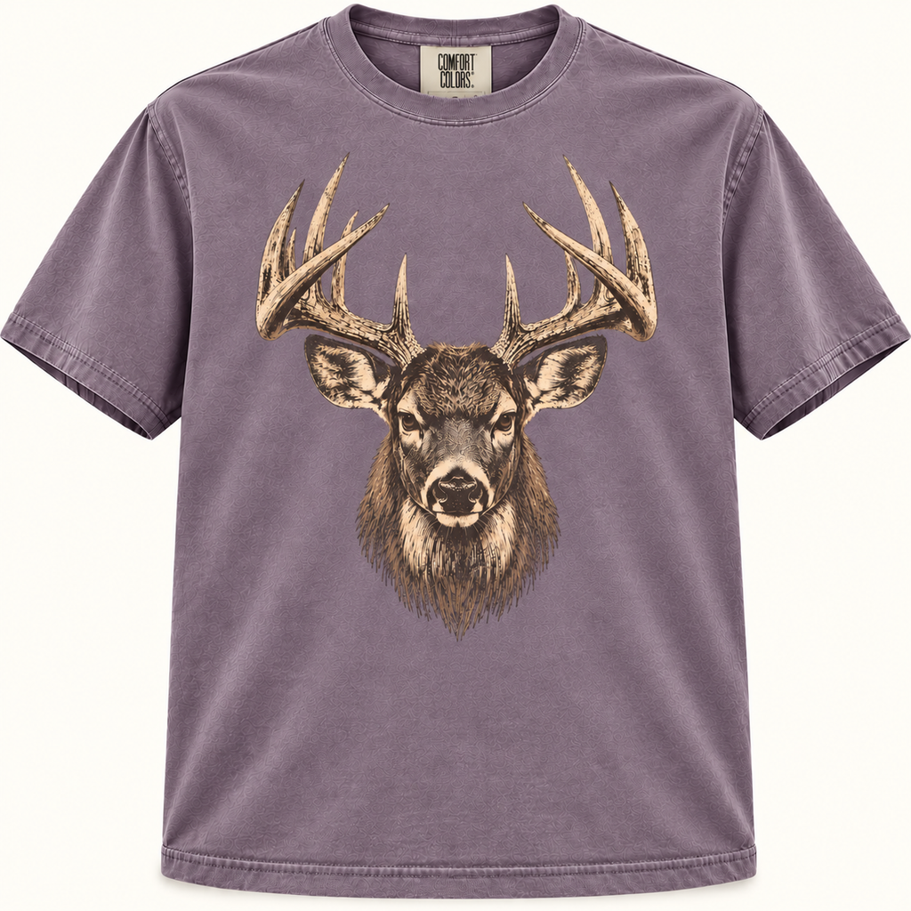 Vintage Whitetail Buck Head Graphic Tee