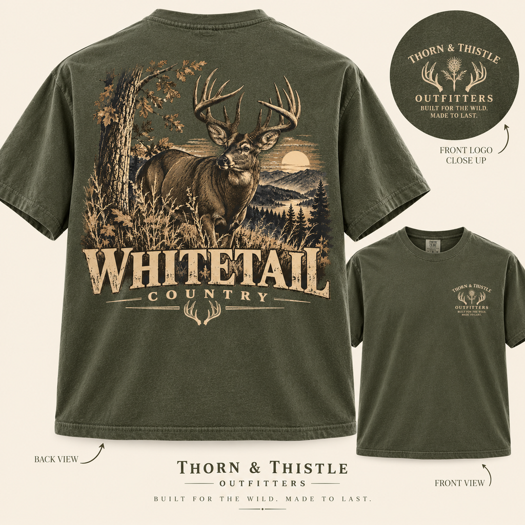 Whitetail Country Hunting Graphic Tee