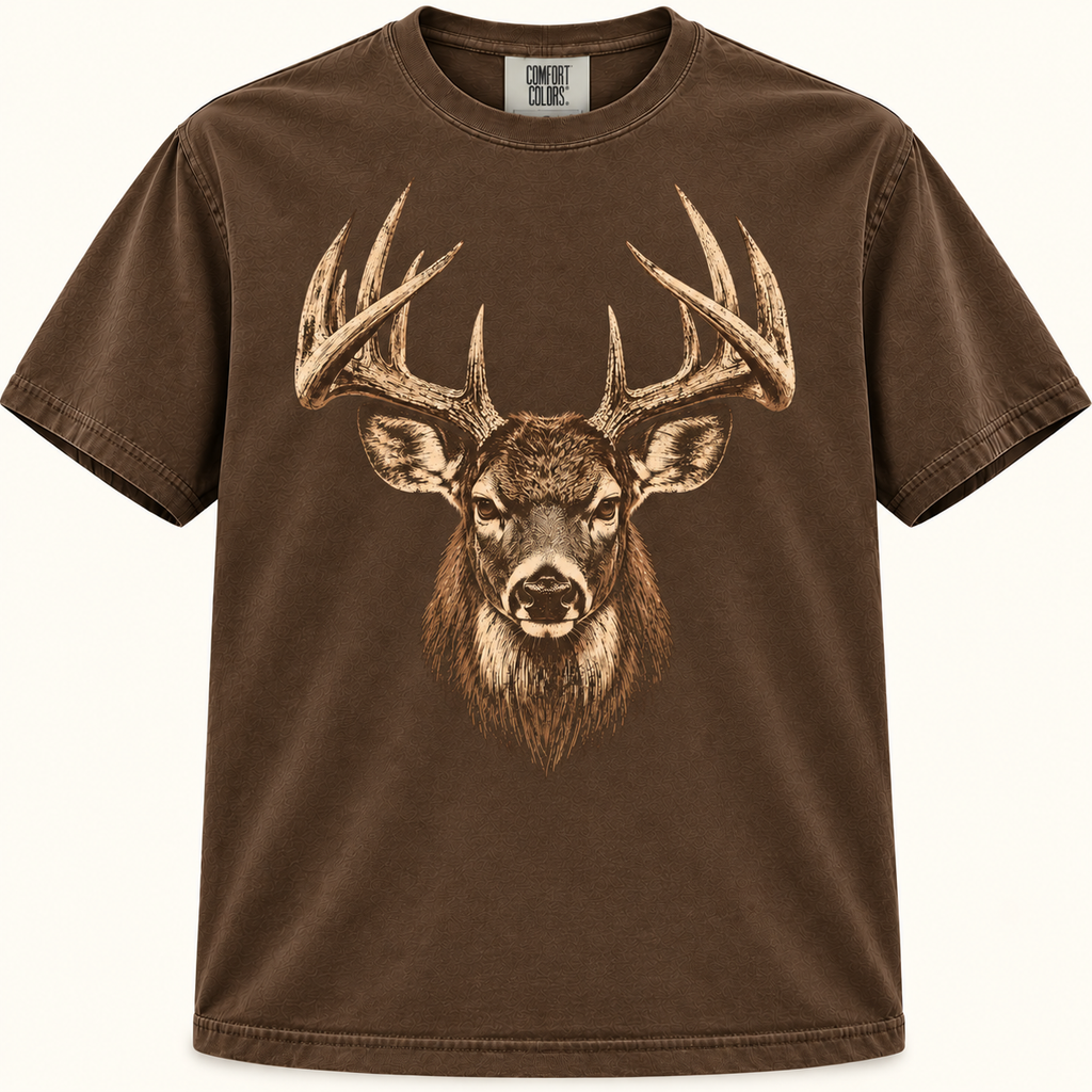 Vintage Whitetail Buck Head Graphic Tee