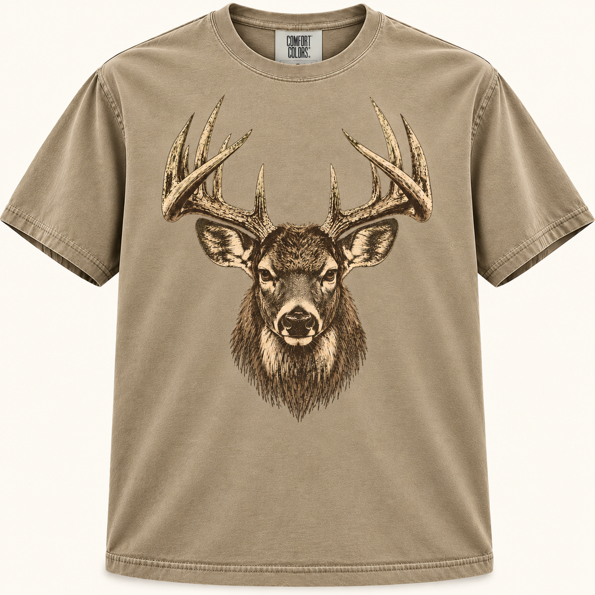 Vintage Whitetail Buck Head Graphic Tee