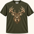 Vintage Whitetail Buck Head Graphic Tee