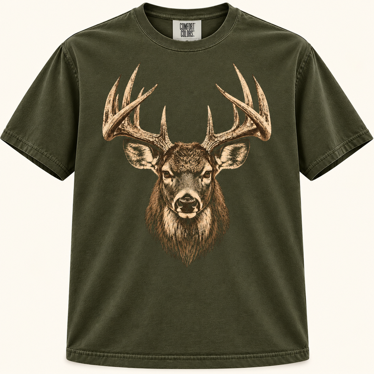 Vintage Whitetail Buck Head Graphic Tee