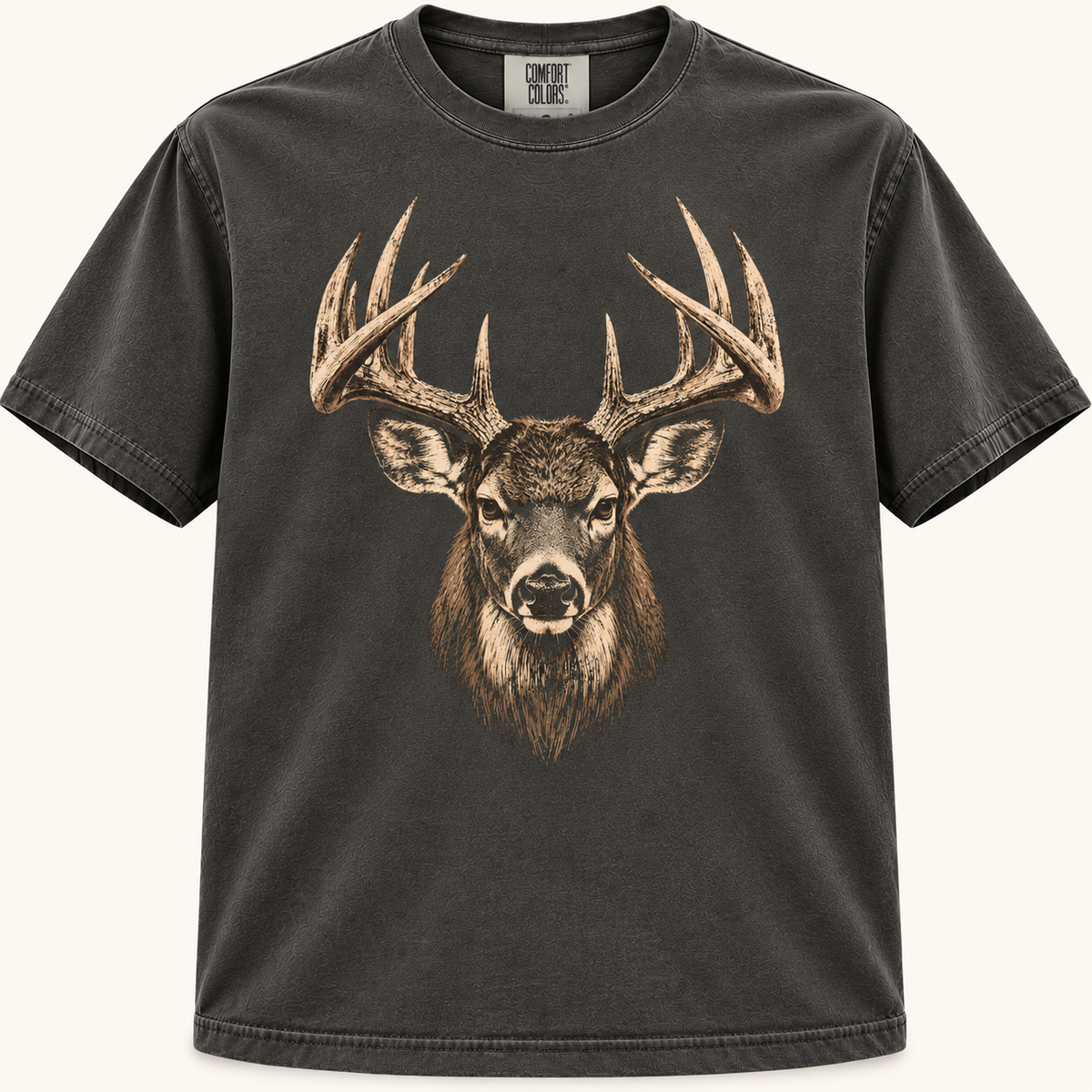 Vintage Whitetail Buck Head Graphic Tee