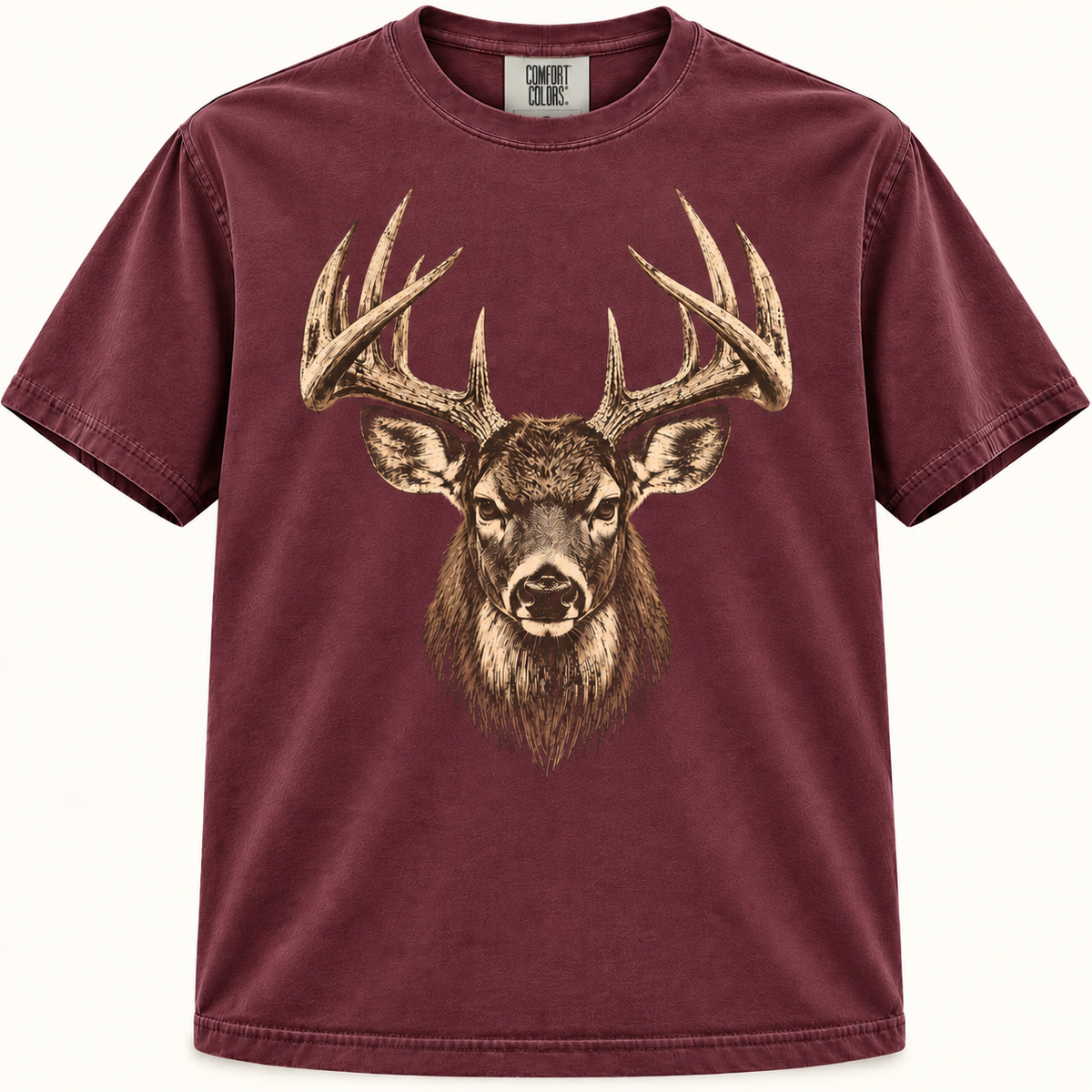 Vintage Whitetail Buck Head Graphic Tee