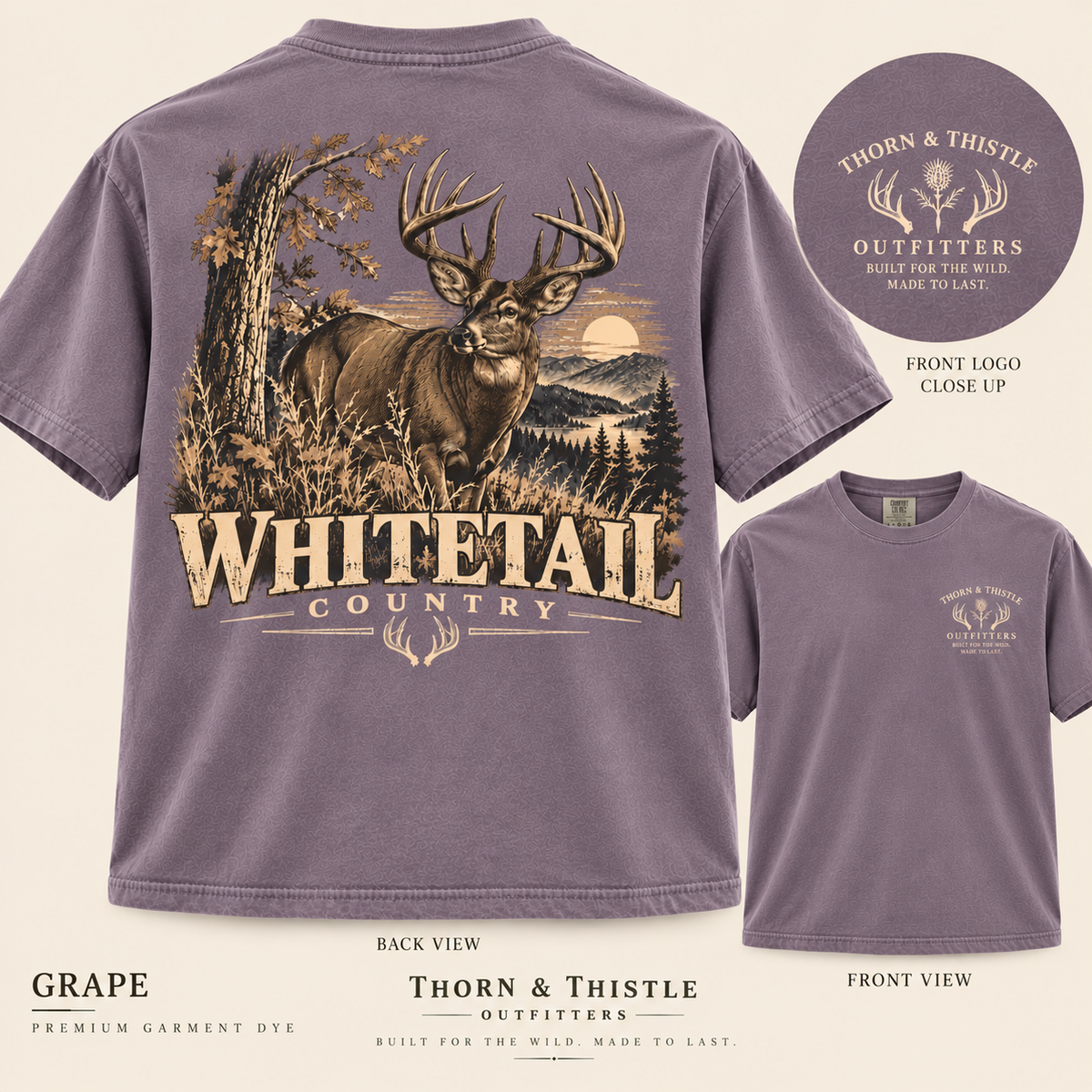 Whitetail Country Hunting Graphic Tee