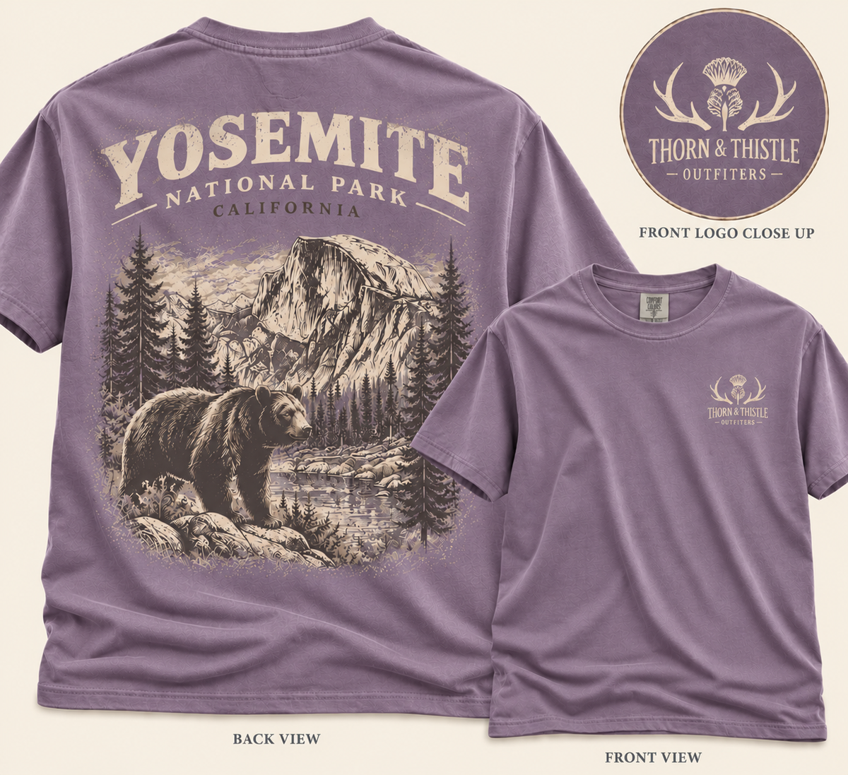 Yosemite National Park Black Bear Graphic Tee