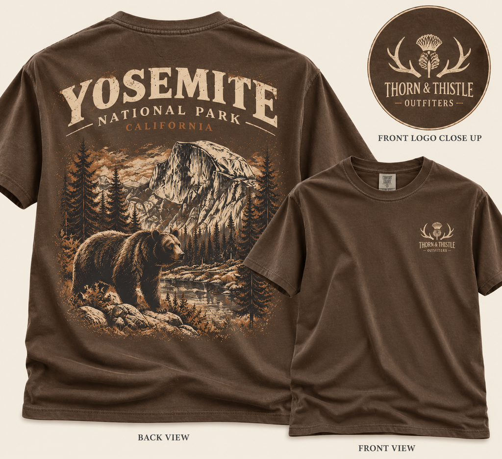 Yosemite National Park Black Bear Graphic Tee