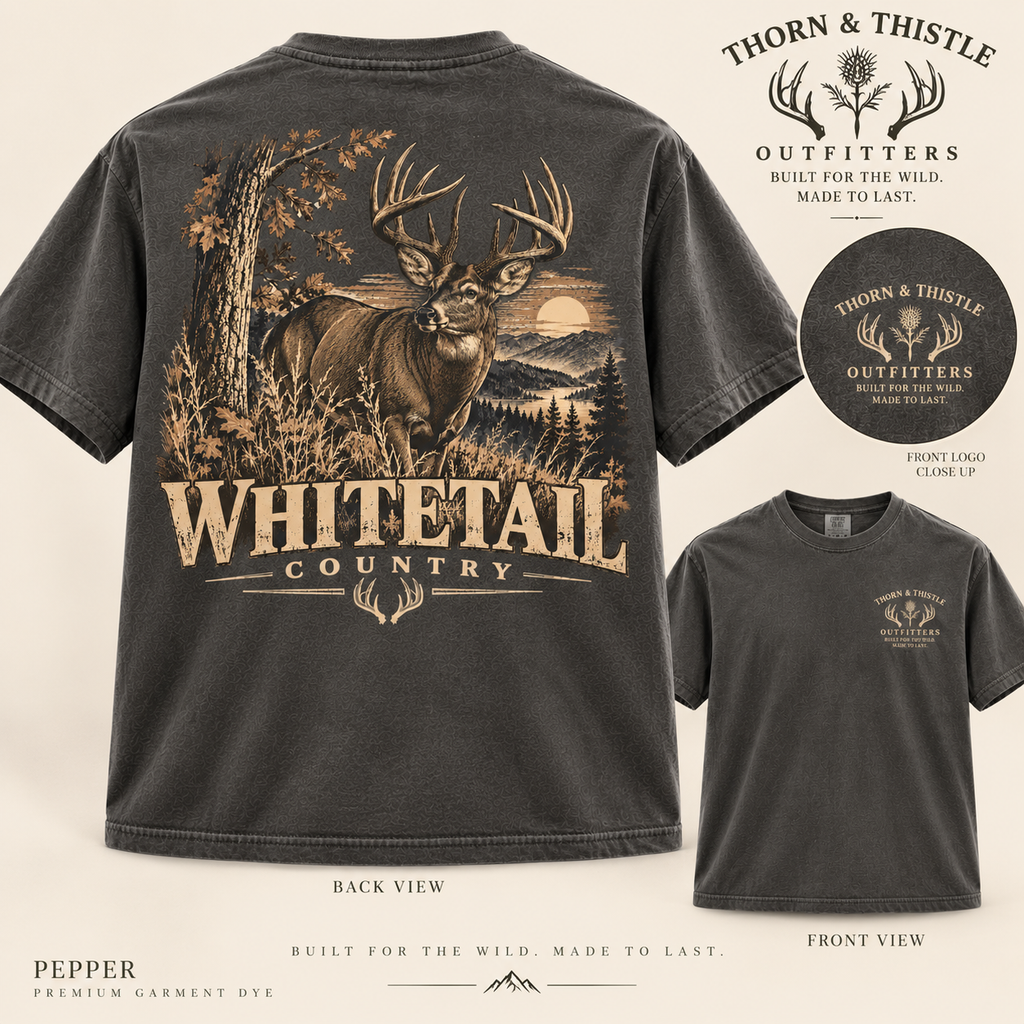 Whitetail Country Hunting Graphic Tee