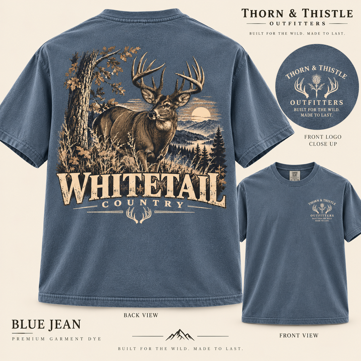 Whitetail Country Hunting Graphic Tee