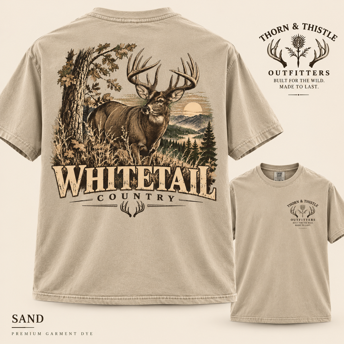 Whitetail Country Hunting Graphic Tee