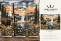 Yellowstone National Park 20 oz Tumbler | Vintage Bison & Geyser Design