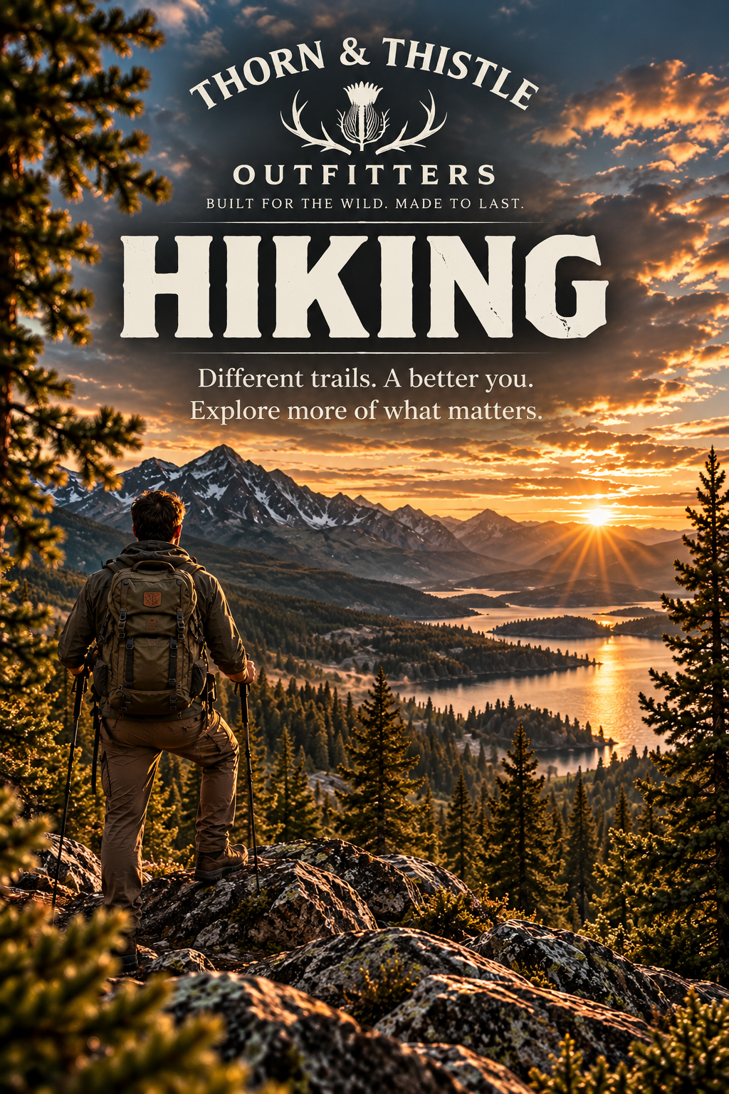 Thorn & Thistle Outfitters Hiking collection hero (mobile)