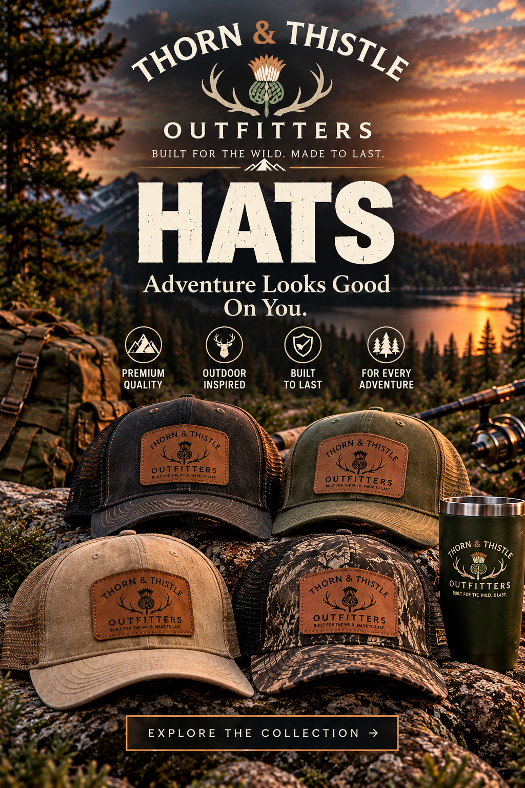 Thorn & Thistle Outfitters Hats hero (mobile)